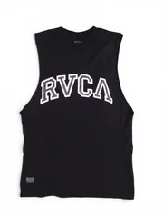 RVCA ルーカ ノースリーブ Tシャツ Sサイズ ブラック ビッグロゴ タンクトップ コットン100％ レディースのサムネイル