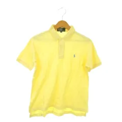ポロ バイ ラルフローレン Polo by Ralph Lauren ポロシャツ 子ども服（男の子用） 160 黄 イエロー 無地 半袖 M010-0001 /AO16 ■ECD005