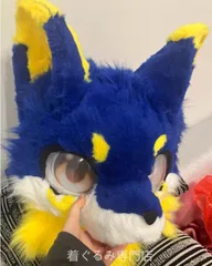 狼　犬　猫　着ぐるみ ヘッド全頭　ヘッド ケモノ ファースーツ ぬいぐるみ コスプレ コスチューム Kurumi 一点物 C958のサムネイル
