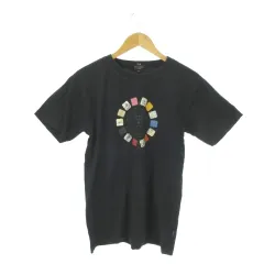 ポールスミスジーンズ Paul Smith JEANS Tシャツ M 紺 ネイビー 半袖 ラウンドネック 円形プリント /AO22 ■GY99のサムネイル