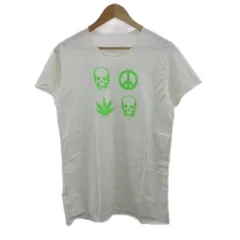ルシアンペラフィネ LUCIEN PELLAT-FINET Tシャツ M 白 ホワイト 半袖 スカルプリント ラウンドネック カットオフ /PP ■GY18のサムネイル