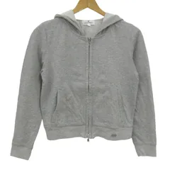 クレージュ パーカー トップス ジップアップ 長袖 スウェット レディース 38サイズ グレー courreges 【中古】のサムネイル