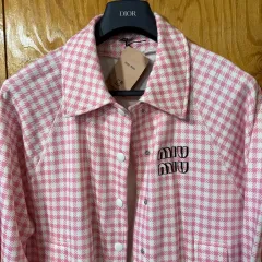 MIU MIU ミュウミュウ クラブ ロゴ コットン ブルゾン ジャケット 出品のサムネイル