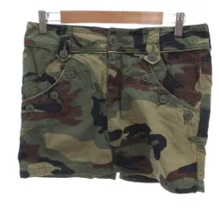 ビームスボーイ BEAMS BOY 美品 スカート 2 ミリタリー カモフラージュ柄 ミニ丈 ボタンデザイン /IL ■ECF004のサムネイル