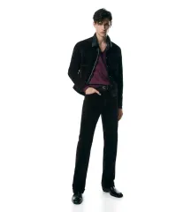 トムフォード 23 F/W ライトツアーベルベット ウェスタン トラッカー ジャケットのサムネイル