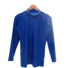 プーマ PUMA 美品 アンダーシャツ 長袖Tシャツ XL 青 ブルー  モックネック 長袖 ECF004 /MX ■ECF004のサムネイル