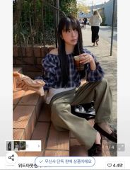 WITHOUT SUMMER リボンタイブラウス_チェック | Mercari
