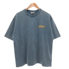 ベイフロー BAYFLOW 美品 Tシャツ 4 青 ブルー ラウンドネック 半袖 ロゴプリント ヴィンテージ風 /NL ■ECF005のサムネイル