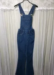 GUESS ブーツカット サスペンダー デニム ズボンのサムネイル