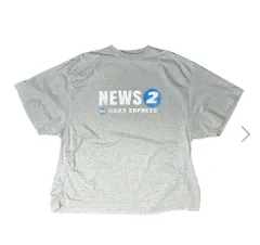 2 ノンノッド ファーカリング ニュース Tシャツ ヴィンテージ グレーのサムネイル