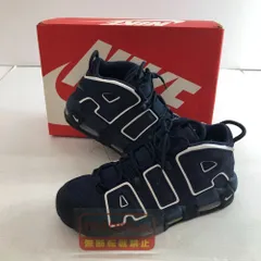 04w7411∞※【中古】 NIKE AIR MORE UPTEMPO 96 ナイキ エア モアアップテンポ 96 モアテン 921948-400 オブシディアン/オブシディアン/ホワイト 26cm スニーカー 【八王子店】のサムネイル