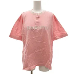 バーバリーズ Burberrys ヴィンテージ Tシャツ カットソー 半袖 L ヘンリーネック ロゴ 刺繍 /KB ■ECG005
