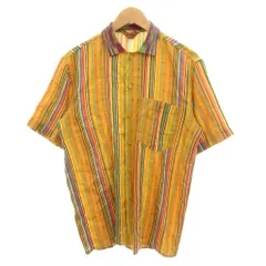 ミッソーニ MISSONI 美品 シャツ 黄色 イエロー 半袖 胸ポケット ストライプ柄 /SJ ■ECE006のサムネイル