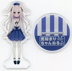 【中古】アクリルスタンド・アクリルパネル 【バーチャルYoutuber】アクリルフィギュア 10cm版 兎鞠まりのサムネイル