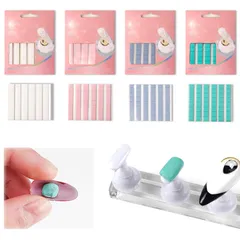 新品 ADOFUNネイルチップ 固定用 粘土 粘着 ゴム 貼ってはがせる ネイルチップ 粘土 ネイルチップ 接着剤 てはがせる ネイルチップ 粘土 偽ネイルチップの表示練習用 ネイルチップスタンド 4色 釘は繰り返し使用可能な粘性パテ DIYネイルアート粘着粘のサムネイル