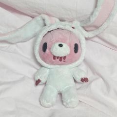 タグ付き チャックスGP 汎用うさぎリュック ホワイト ぬいぐるみ