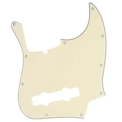 新品 Musiclily Pro 10穴 JBジャズベース用ピックガード5弦Fender American Jazz Bass用、クリーム3Pのサムネイル