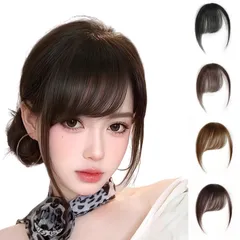 かつら ポイントウィッグ 仮装 ワンタッチ 日常 可愛い 着用簡単 普段使い向け 女性用 超自然 もみあげ付き 耐熱 通勤 ぱっつん 通学 レディース 文化祭 学生 前髪エクステ 結婚 部分 女装 小顔 前髪ウィッグ (ライトブラウン)のサムネイル