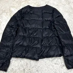 未使用級極美品　pyrenex ピレネックス　CANNES カンヌ　ノーカラーダウンジャケット　ブラック　38 Mサイズ相当のサムネイル
