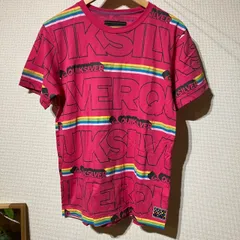 【夏モノ🏖️】 QUIKSILVER クイックシルバー 総柄半袖Tシャツ Ｍサイズ ピンクのサムネイル