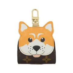 【未使用品】ルイヴィトン　モノグラム（ＬＶ　Ｖｅｒｓ）　ドッグ　バッグホルダー　シバ　ＧＩ１４３７　キーリングのサムネイル