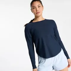 キャリー レディース トップス Tシャツ CALIA Womens Renew Drop Needle Long Sleeve Tee Darker Ardosia Slate スレートのサムネイル