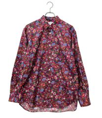 極美品 フランクアンドアイリーン 長袖シャツ L 花柄 総柄 コットン100