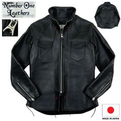 NUMBER ONE LEATHERS REDMOON レザージャケット S3808】【美品】【日本製】REDMOON NUMBER ONE LEATHER レッドムーン
