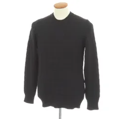【新品】ドルモア DRUMOHR コットンリネン クルーネック プルオーバーニット ブラック【サイズ48】【メンズ】のサムネイル