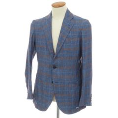 中古】デペトリロ DE PETRILLO リネン チェック 3B テーラード