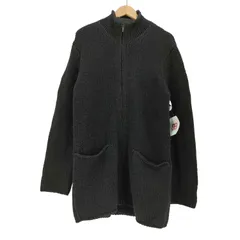 ダナキャランニューヨーク DKNY フロントポケット ジップアップ ドライバーズニット メンズ  Mのサムネイル