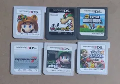【ニンテンドー3DS　DS】ソフトのみマリオ関係6個セット　経年の傷み、汚れありのサムネイル