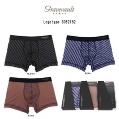 (FINAL SALE)gravevault(グレイブボールト)ショート ボクサーパンツ メンズ 下着 Logotype 3052182のサムネイル