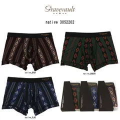 (FINAL SALE)gravevault(グレイブボールト)ショート ボクサーパンツ メンズ 下着 native 3052202のサムネイル