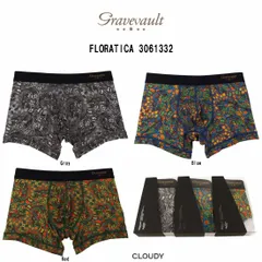 (SALE)gravevault(グレイブボールト)ショート ボクサーパンツ メンズ 下着 コラボ CLOUDY FLORATICA 3061332のサムネイル