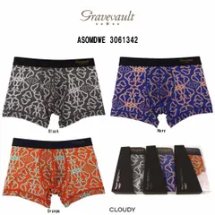 (SALE)gravevault(グレイブボールト)ショート ボクサーパンツ メンズ 下着 コラボ CLOUDY ASOMDWE 3061342のサムネイル