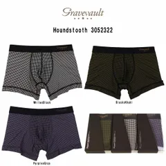 (SALE)gravevault(グレイブボールト)ショート ボクサーパンツ メンズ 下着 Houndstooth 3052322のサムネイル