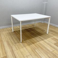 茶*ー様 PLUS AS-107Tホワイトデスク 会議用デスク 完成品 分解可能