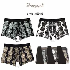 (SALE)gravevault(グレイブボールト)ボクサーパンツ ショート 前閉じ ナイロン アロハ 日本製 ラグジュアリー ギフト メンズ 男性用 下着 aloha 3052482のサムネイル