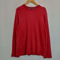 00s OLD GAP オールド ギャップ トレーナー 長袖 クルーネック シンプル 無地 コットン 古着 VINTAGE レッド M  Fのサムネイル