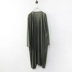 大きいサイズ ラクープ アルディラ LACOUPE ALDILA ロング カーディガン F4｜グリーン 薄手【2400015035840】のサムネイル