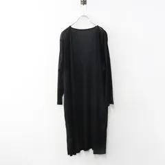大きいサイズ ラクープ アルディラ LACOUPE ALDILA ロング カーディガン F4｜ブラック 薄手【2400015035871】のサムネイル