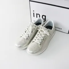 ing イング メタリック レースアップスニーカー M/約23.5cm シルバー┃シューズ【2400015020266】のサムネイル