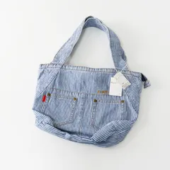 新品 シンプルライフ SIMPLE LIFE ヒッコリーストライプ トートバッグ インディゴ┃TOTE BAG かばん カバン【2400015020297】のサムネイル