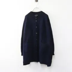 極美品 2024AW プランテーション Plantation 縮絨ウールハイネックカーディガン 2＼ネイビー ニット 羽織り【2400015040783】のサムネイル