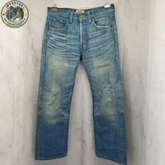 ​【雰囲気抜群】Levi's 501 デニムパンツ ストレート ボタンフライ W28 良色落ちのサムネイル