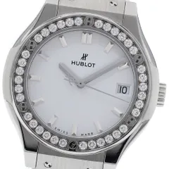 ウブロ HUBLOT 581.NE.2010.LR.1204 クラシックフュージョン ダイヤベゼル クォーツ レディース _957287のサムネイル