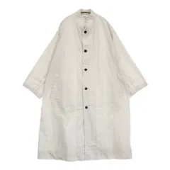 Yarmo Cambric Cotton ビッグコート スタンドカラーコート YAR-23SS CO15 コート オフホワイト レディース ヤーモ【中古】6-0612M♪のサムネイル