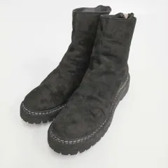 GUIDI Back Zip Boots HORSE REVERSE 37サイズ 796V_N 定価261800円 バックジップ ブーツ ブラック レディース グイディ【中古】6-0612T♪のサムネイル