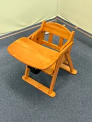 【配送不可、現地引取りのみ、リユース品】・メーカー： 澤田木工所　・型番： 不明　ベビー用品　椅子　ローチェア　ローチェアーのサムネイル